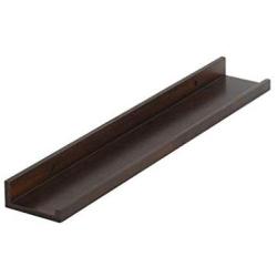 Shelf Organizer Kitchen Storage Spice Rack Decorative Wall Mount Single Oak Wood Shelf Holder Hanging Herb Jar Container Display Organizer For Pantry Living Room