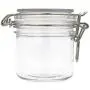 250 Ml Square Clip Top Storage Jar with Airtight Seal Lid Kitchen Food Container Tableware Preserving Cosmetic Cream Organizer 250 Ml Square Clip Top Storage Jar with Airtight Seal Lid Kitchen Food Container Tableware Preserving Cosmetic Cream Organizer
