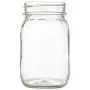 Glasbehälter, 16 oz, Regularverschluss, Set von 6 mit Stahlverschlüssen
