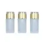 3PCS 30ml/1oz Leere Gefrorene Glas Lotion Flasche Kosmetik Behälter Lagerbehälter Glasflasche mit Golddeckel für Serum Emulsion Creme Ätherisches Öl (Farbe wie Bild)