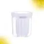 UPKOCH Plastic Canister with Lid Airtight Food Storage Flour Sugar Crisper Grains Containers Partition Can Sealing Bottle