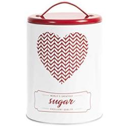 H&H Christmas Tree Tin Jar, 11xH19cm, Grey and White, s