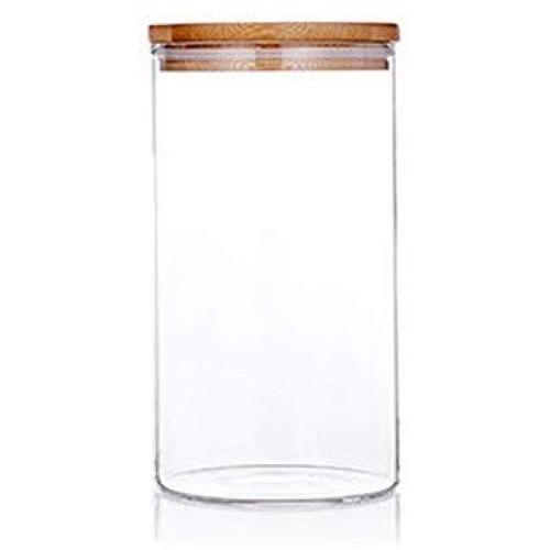 Clear Glass Food Storage Containers Grain Dried Fruit Sealed Box Snack Sugar Jar,1Pc M