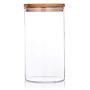 Clear Glass Food Storage Containers Grain Dried Fruit Sealed Box Snack Sugar Jar,1Pc M