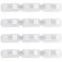 LIShuai 4 Sets Kitchen Clip Spice Gripper Jar Rack Storage Holder Wall Cabinet Door (White,One Size) LIShuai 4 Sets Kitchen Clip Spice Gripper Jar Rack Storage Holder Wall Cabinet Door (White,One Size)