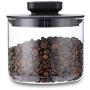 HIZLJJ 3 Pack Glass Storage Jars with Sealed Clear Glass Bulk Food Storage Canister Stainless Steel Glass Sealed Canfor Serving Tea, Coffee,Spice,Candy,Cookie