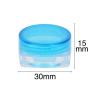 Feadem 60 Pieces 5g Cosmetic Container, Square Empty Cosmetic Pots Cosmetic Jars Travel Refillable Clear Plastic Makeup Containers Cosmetic Jars with for Creams/Powder/Mineral Make Up Cosmetic Bottles