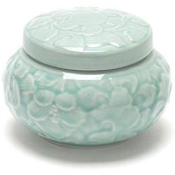 Teacera 16oz Traditional Style Ceramic Condiment Jar with Lid Sugar Salt Bowl Storage