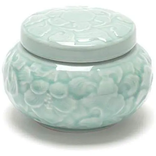 Bocal en céramique de style traditionnel 473 ml avec couvercle – Idéal pour le sucre, le sel, etc.