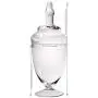 Glas-Süßigkeitenbehälter mit Deckeln – Set von 3 – Klare Glas-Apothekerbehälter für Hochzeits-Süßigkeitenbuffets (Klein, Klar)
