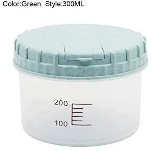 Platstic Transparent Food Storage Jar Round Sealed Tank Cereal Containers,Green,M Platstic Transparent Food Storage Jar Round Sealed Tank Cereal Containers,Green,M