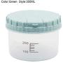 Platstic Transparent Food Storage Jar Round Sealed Tank Cereal Containers,Green,M