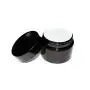 2 PCS Récipients en Verre Marron Remplissables Vides pour Crèmes, Baumes à Lèvres, Contenants Bouteilles avec Récipients et Couvercle Noir (30ml/ 1oz)
