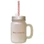 Wir haben eine Missionarin in der Nummer 1 Frostglas-Mason-Flasche mit Stroh.