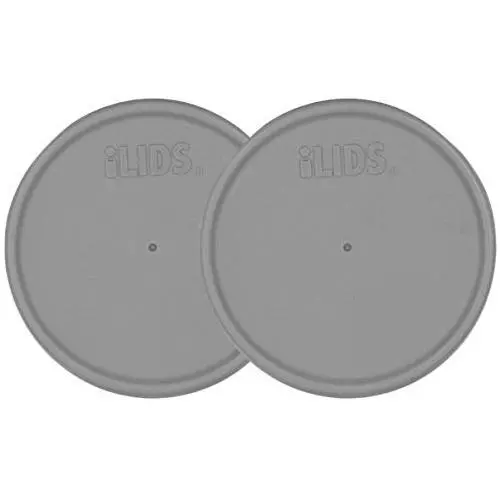 iLIDS Bocal de Rangement en Pot Mason, Large Bouche, Fabriqué aux États-Unis, Gris, Pack de 2 iLIDS Bocal de Rangement en Pot Mason, Large Bouche, Fabriqué aux États-Unis, Gris, Pack de 2