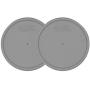 iLIDS Mason Jar Storage Lid, Wide Mouth, Made in USA, Gray, 2-Pack