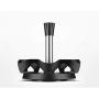 Spice Jars Spice Holder Assembly Glass Spice jar Glass Bottle Storage Box Pepper Stainless Steel Swivel Stand Kitchen Storage 140 ML (6 Boxes)