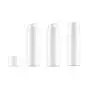 3er Set Weißer Leerer Tragbarer Mini Airless Pump Flasche Glasbehälter mit Bajonettverschluss für Kosmetik, Creme, Lotion, Emulsion, Reisezubehör (30ml/1oz)