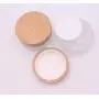50g/1.7OZ Travel Bottle Empty Cosmetic Container Environmental Bamboo Lid Frosted Glass Bottle Cream Jars Pot with Inner Liner 1pc
