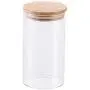 Yl Ly Bamboo Cover Transparent Glass Sealed Cans Kitchen Glass Bottle Household Food Candy Multi-Grain Jar Glass Jar 85150Mm_650Ml Yl Ly Bamboo Cover Transparent Glass Sealed Cans Kitchen Glass Bottle Household Food Candy Multi-Grain Jar Glass Jar 85150Mm_650Ml