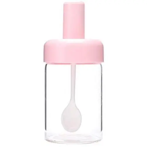 Boîte de Condiments et Épices en Verre Transparent avec Cuillère – Rangement de Condiments et Épices pour Cuisine. Boîte de Condiments et Épices en Verre Transparent avec Cuillère – Rangement de Condiments et Épices pour Cuisine.