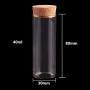 24pcs 40ml Size 3080mm Test Tube With Cork Stopper Spice Bottles Container Jars Vials DIY Craft