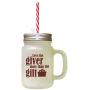 Maroon Love The Giver More Than The Gift Frosted Glass Mason Jar With Straw