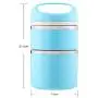 Lcxliga Stainless Steel Lunch Box, Leak Proof Stackable Bento Lunch Box For Adults Large Capacity Food Storage