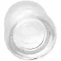 Clear Glass Herb Stash Jar and Lid 2.75 oz with V For Vendetta Logo from Smoke Promos