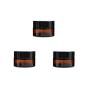 3 PCS 5 ML 0.2 OZ Amber Glass Facial Care Cream Bottle Empty Refillable Cosmetic Jar with Black Cap and Liner Lotion Pots Cases Boxes Dispense Containers Portable Sample Balm Storage Tins