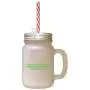 Amerikanische Flagge Eid-Gelübde, Frost Glas Mason Jar mit Stroh
