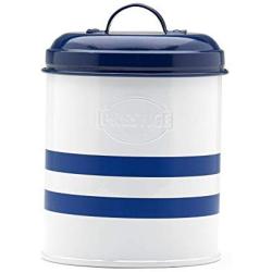 Prestige Vintage Steel 15x10 cm Small Canister - Blue/White