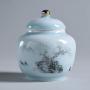 Cereal Containers Ceramic Tea Cans, Celadon Household Kitchen Storage Moisture-proof Cans Containers