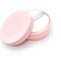 SOPUMPKIN 10ML/0.34oz Empty Loose Powder Container with Sifter and Cotton Sponge Puff Reusable Plastic Loose Powder Compact Makeup case with Screw Lids DIY Powder Case Box Jars Gifts for Girls (Pink)