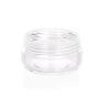 12Pcs Clear Plastic Round Jar with Pink Cap Sample Bottles Containers for Storage Food Lotion Facial Cream Mask Ointment Tea Pill Empty Refillable size 15ML