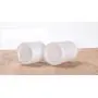 2 Stück 100ML/3.3 oz Leerer Refillbarer Glas-Lotionflasche mit Pumpen, Weiße Hochwertige Reise-Kosmetikbehälter-Zapfenschläuche für Foundation, Ätherische Öle, Creme
