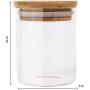TNKML Glass Food Cans With Natural Bamboo Lid And Silicone Ring For Hermetically Sealed Small Transparent Tank Storage Tanks For Kitchen Storage Of Grain 12 300Ml