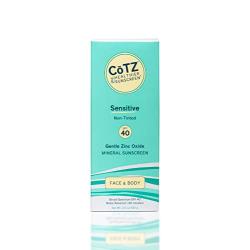 Cotz Spf 40 UVB/UVA Sunscreen for Sensitive Skin, 3.5 Ounce (Packaging may vary)