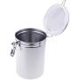 Anchor Stainless Steel Jar with Transparent Lid, Silicone Gasket, Lock Clamp - 60oz