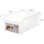WANGLX ST Refrigerator Crisper Storage Tank Kitchen Utensil Rack Storage Box Food Storage Tank Jar Food Grade Material Resistant Temperature Difference, A