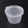 Slime Jars - Slime Storage - Slime Containers 10pcs Disposable Clear Plastic Sauce Chutney Cups Slime Storage Container Box with Lids 80ml