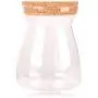 UPKOCH 550ML Candy Jar Transparent High Borosilicate Glass T-shaped Kitchen Storage Jar Sealing Bottle with Lid Food Grain Container UPKOCH 550ML Candy Jar Transparent High Borosilicate Glass T-shaped Kitchen Storage Jar Sealing Bottle with Lid Food Grain Container