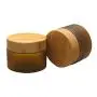 2 Pack 150G/5OZ Empty Amber Plastic Face Cream Bottle Jars with Bamboo Cap and Inner Liners Refillable Cosmetic Eye Cream Lotions Emulsion Body Scrub Ointments Vials Makeup Travel Size Container Set 2 Pack 150G/5OZ Empty Amber Plastic Face Cream Bottle Jars with Bamboo Cap and Inner Liners Refillable Cosmetic Eye Cream Lotions Emulsion Body Scrub Ointments Vials Makeup Travel Size Container Set
