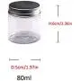 Travel Sample Containers, Tea Storage Jar, Incense Powder Container - Small Plastic Jars with Lids, Clear Plastic Containers, Set of 5(25ml, 30ml, 50ml, 80ml, 100ml) Travel Sample Containers, Tea Storage Jar, Incense Powder Container - Small Plastic Jars with Lids, Clear Plastic Containers, Set of 5(25ml, 30ml, 50ml, 80ml, 100ml)