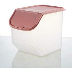 Smoxx Lebensmittelbehälter mit Dichtungslidseln, Küchen Großpackungs-Lebensmittelbehälter für Trockenwaren, Süßigkeiten, Tierfutter, Kekse, Marmelade, Tee, Mehl, Kaffeebohnen, Snacks (Pink, L)