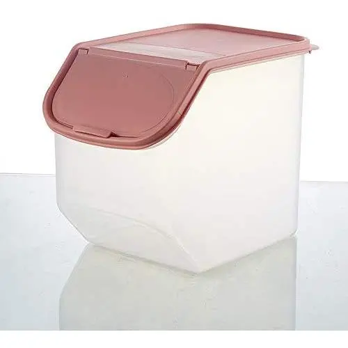 Smoxx Food Storage Container With Airtight Lids,Kitchen Bulk Food Storage Jar for Dry Food, Candy, Pet Food, Cookies,Preserves, Tea, Flour, Coffee Bean, Snack (Pink, L)