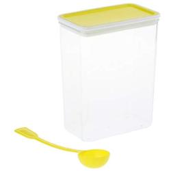 Cereal and Dry Food Storage Container，Colorful Airtight Lids - Bpa Free，Great for Pasta, Rice, Sugar, Flour, Baking, Pet Food & More - Yellow