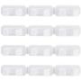 LIShuai 4 Sets Kitchen Clip Spice Gripper Jar Rack Storage Holder Wall Cabinet Door (White,One Size)