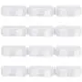 LIShuai 4 Sets Kitchen Clip Spice Gripper Jar Rack Storage Holder Wall Cabinet Door (White,One Size) LIShuai 4 Sets Kitchen Clip Spice Gripper Jar Rack Storage Holder Wall Cabinet Door (White,One Size)
