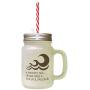 Brown A Smooth Sea Never Made Skillful Sailor Frosted Glass Mason Jar With Straw